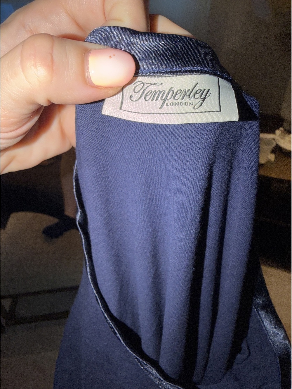 Temperley London First Class loungewear top British Air satin accents L - Picture 4 of 6